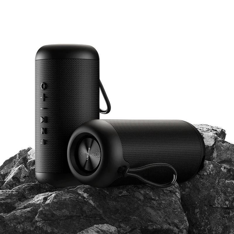 USAMS IPX6 Waterproof Built-in Battery Surround Sound BT 5.0 Portable Outdoor Wireless Speaker