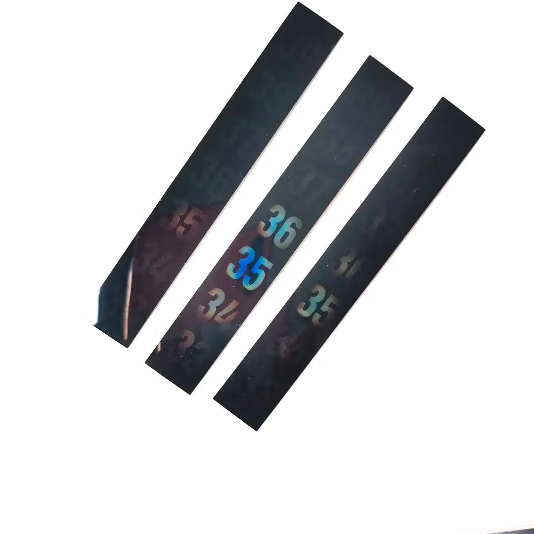 33-39C LCD Scale Indoor Room Temperature Tester Liquid Crystal Thermometers Strips for Household Use Customizable Logo