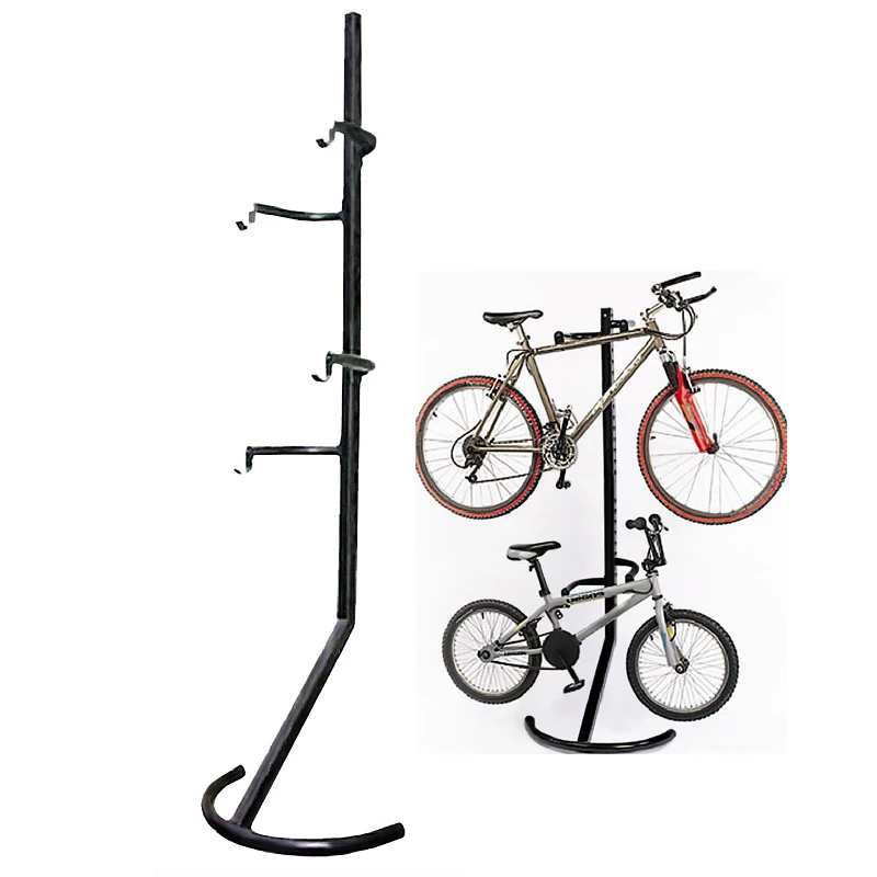 2022 Bike Rack Park Garage Bicycle Rack Floor Gravity Parking Rack  Bike Display Stand with Adjustable Hook