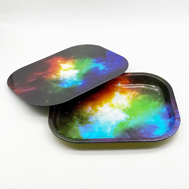 Металлические подносы для трав с логотипом на заказ, поднос для сигарет, поднос из меламина на заказ