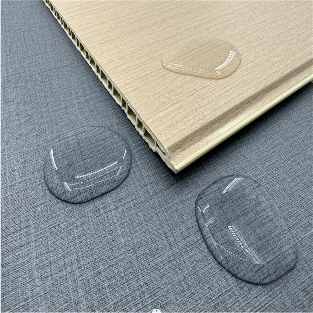 Office and hotel pvc wall decorative board paint free wpc wall panel