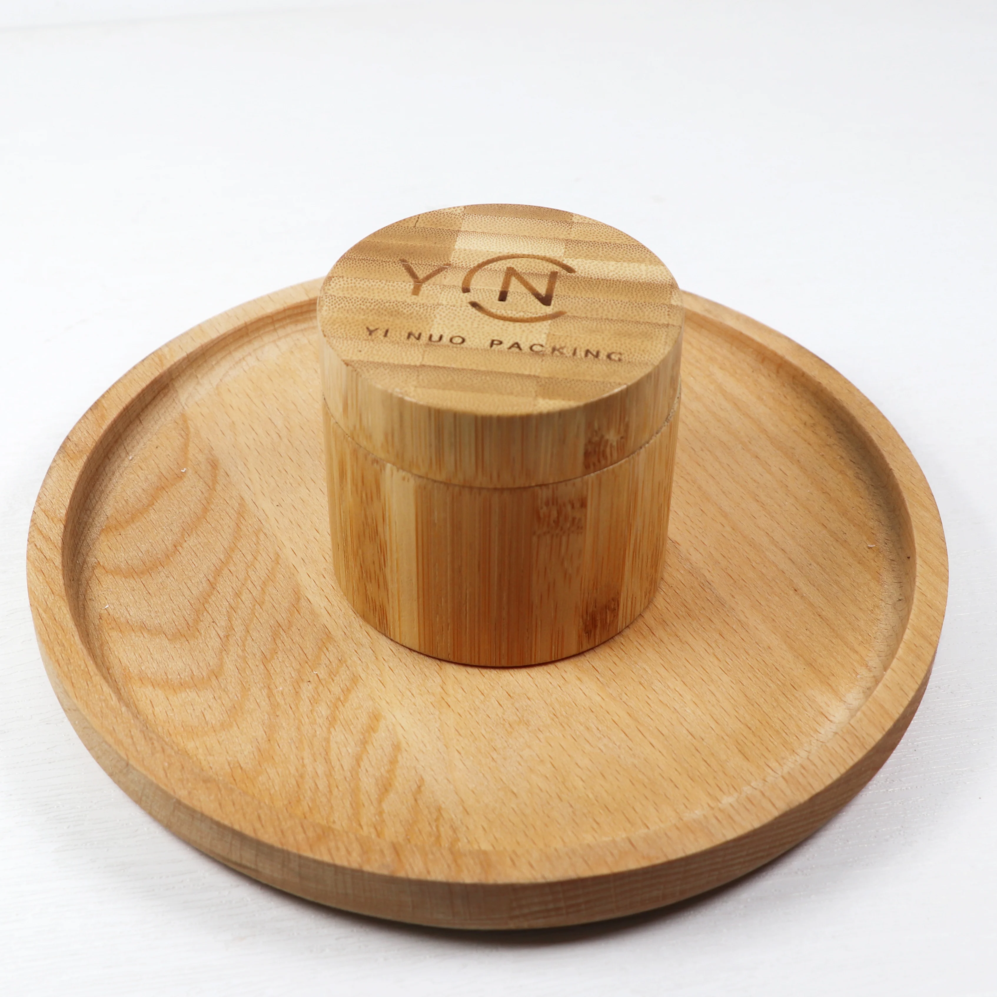 High quality 30g bamboo bottle face cream packaging empty jar for cream candle cosmetic serum bamboo jars