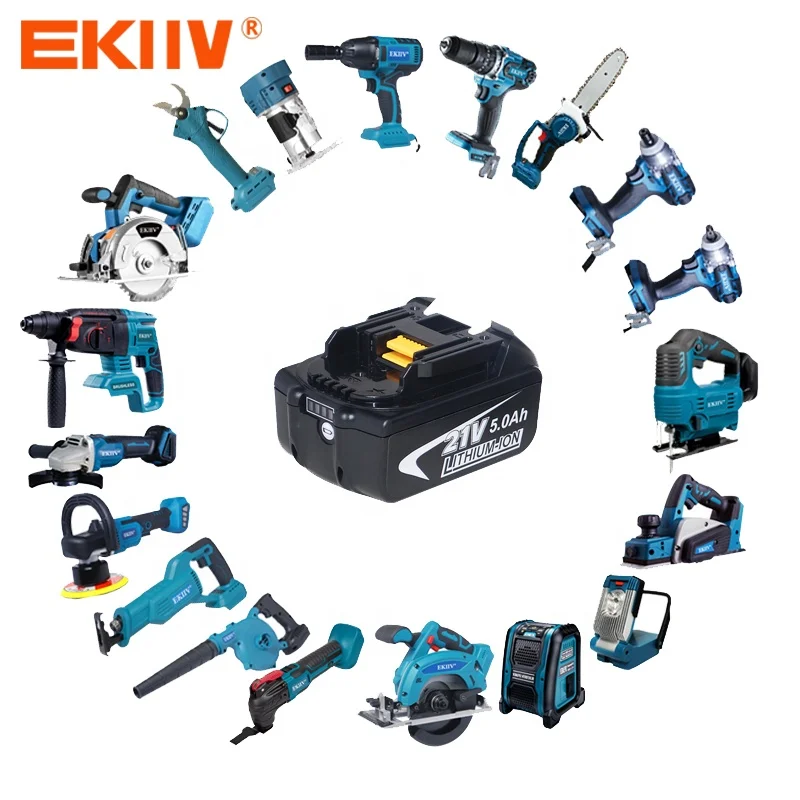 Ekiiv 4.0/5.0/6.0A battery power saw 20V saves 30% electric cordless external rotor power supply Circular saw for wood cutting