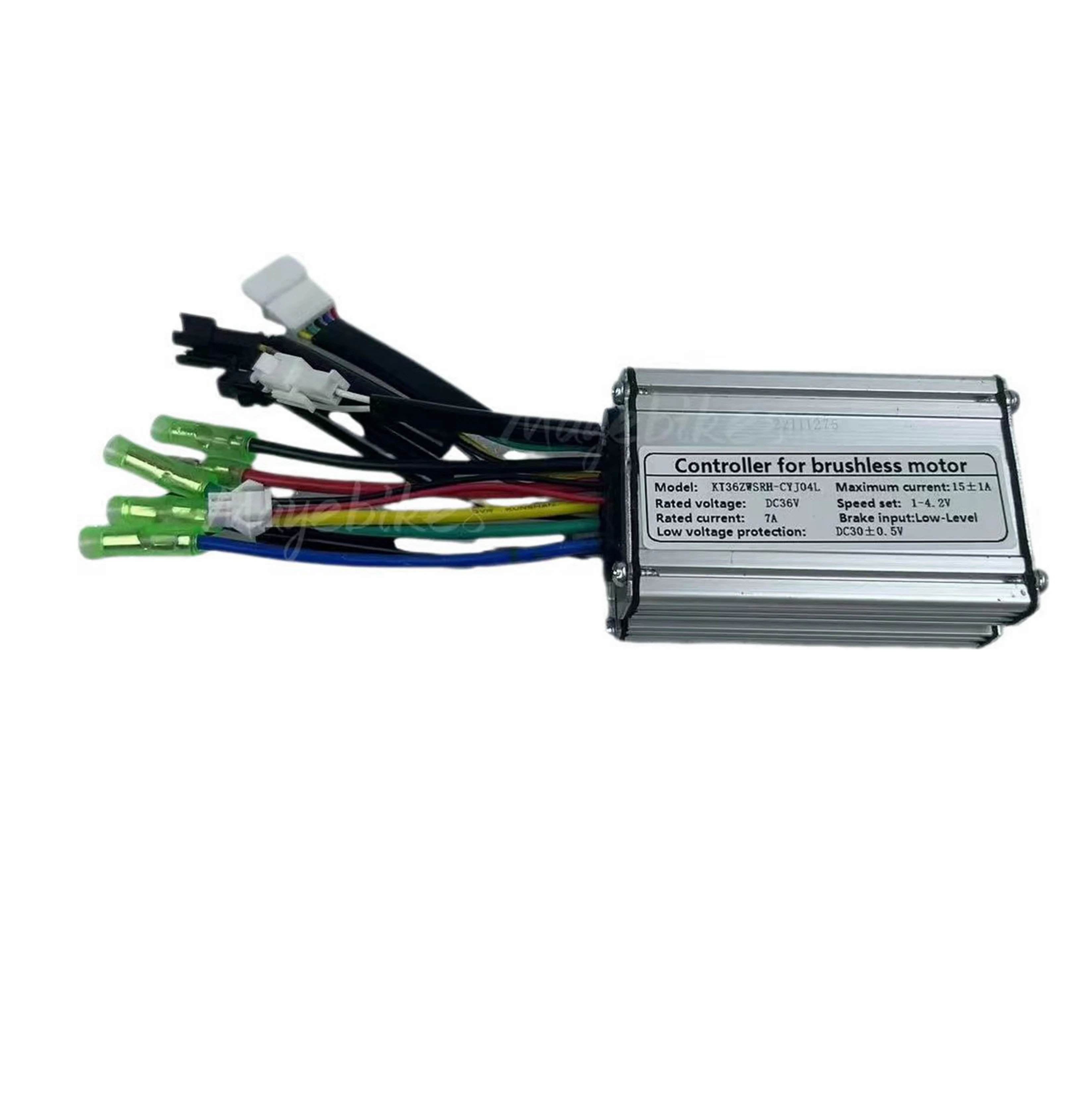 E bike accessories and parts customized KT kunteng controller 36v /48v 15A controller without hall sensor connector