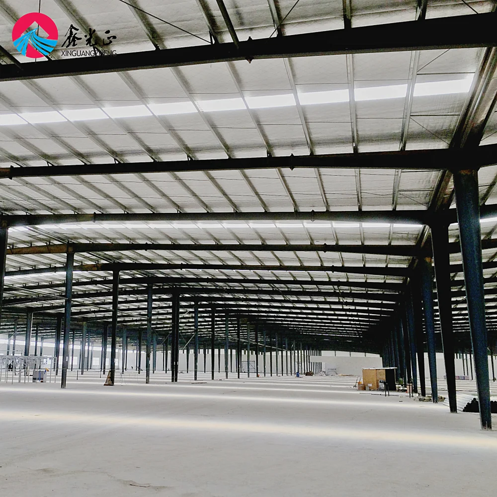 Prefabricated Construction Industrial Metal Materials  Workshop Shed Plant Steel Structure Building Warehouse