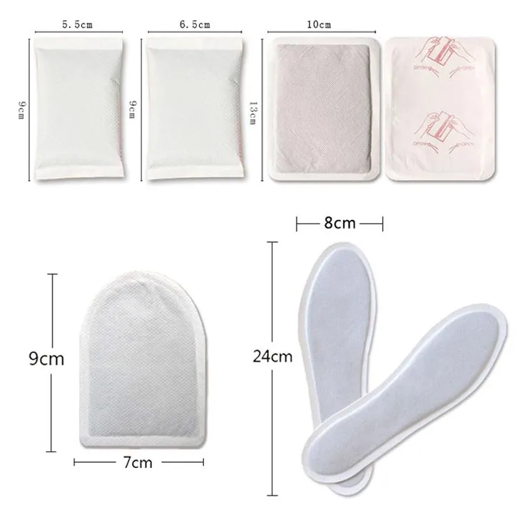 Wholesale Warm-Up Physio Warm Uterus Pad Patch Stomach Warming Patch Shoes Mustard