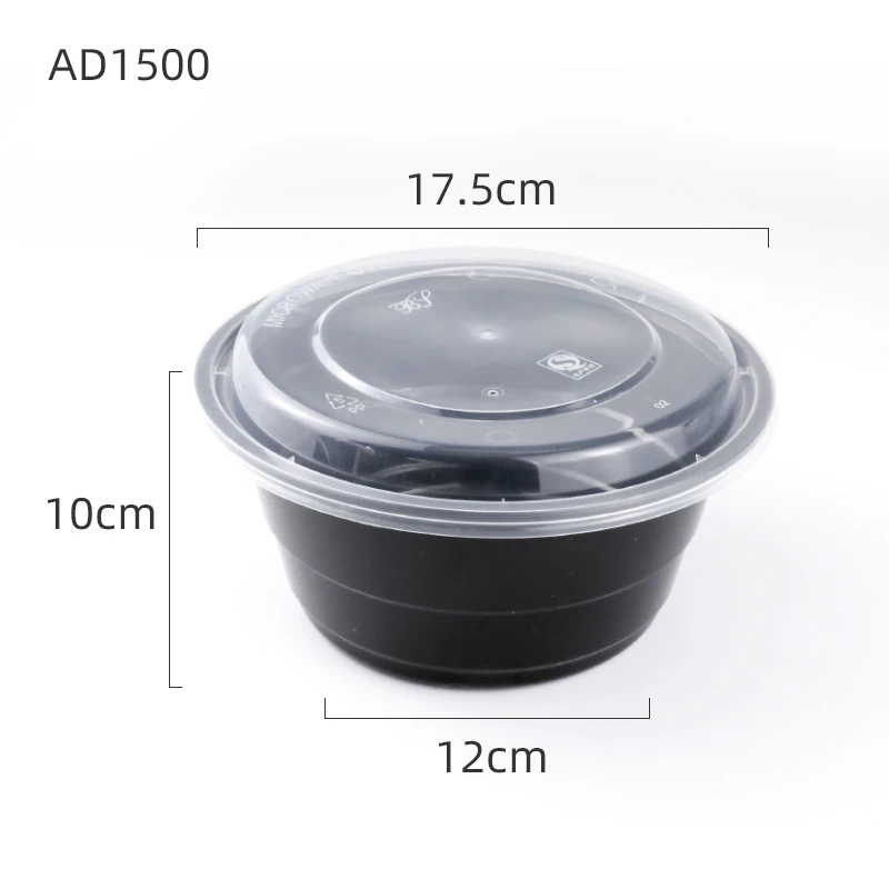 wholesale price disposable food container with lids box 2 compartment