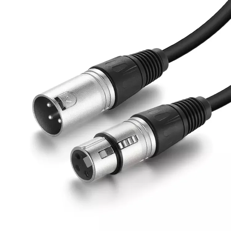 OEM ODM Xlr Male To Female Double Shielding Balanced Cable Microphone Cable 3 Pin Xlr Cable for Microphone Mixer Ampilfier