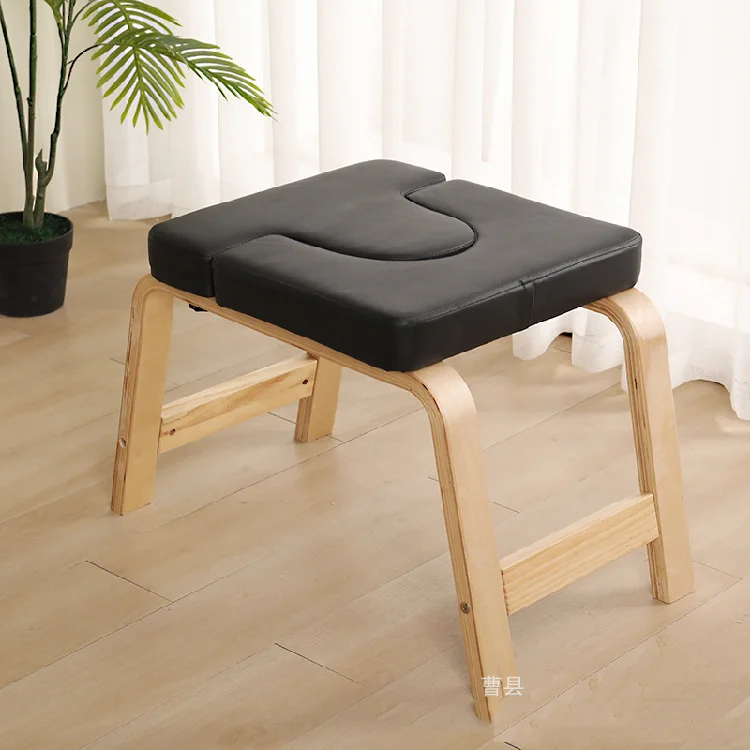 
Headstand Bench Wooden Soft Bag Yoga Stool Strong And Super Practical Yoga Fitness Chair Home Equipment Yoga Stool 