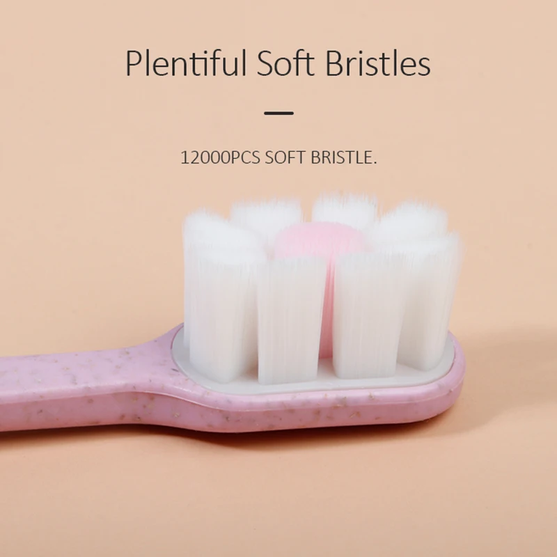 Adult pregnant woman economical 10000 super ultra soft bristles plastic toothbrush Eco tooth brush
