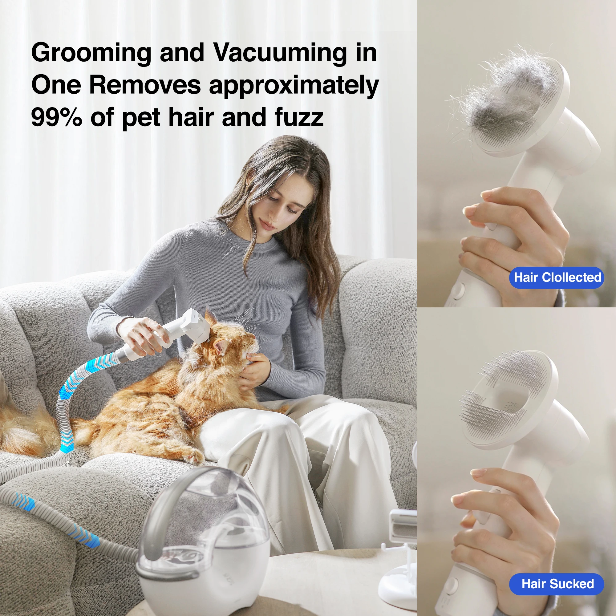 Neakasa S1 Pro Professional 8 in 1 Pet Dog Grooming Vacuum Tools
