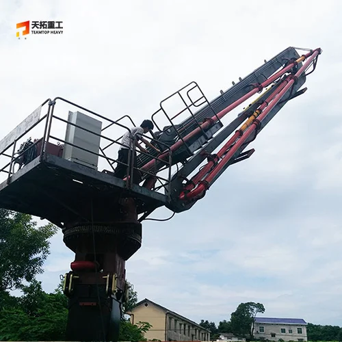 hydraulic type stationary self-climbing hgc33d concrete placing boom 18m 22m 28m and 32m for rental