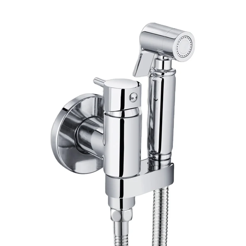 Комплект для биде из цельной латуни, ручной распылитель для туалета, душа, туалета