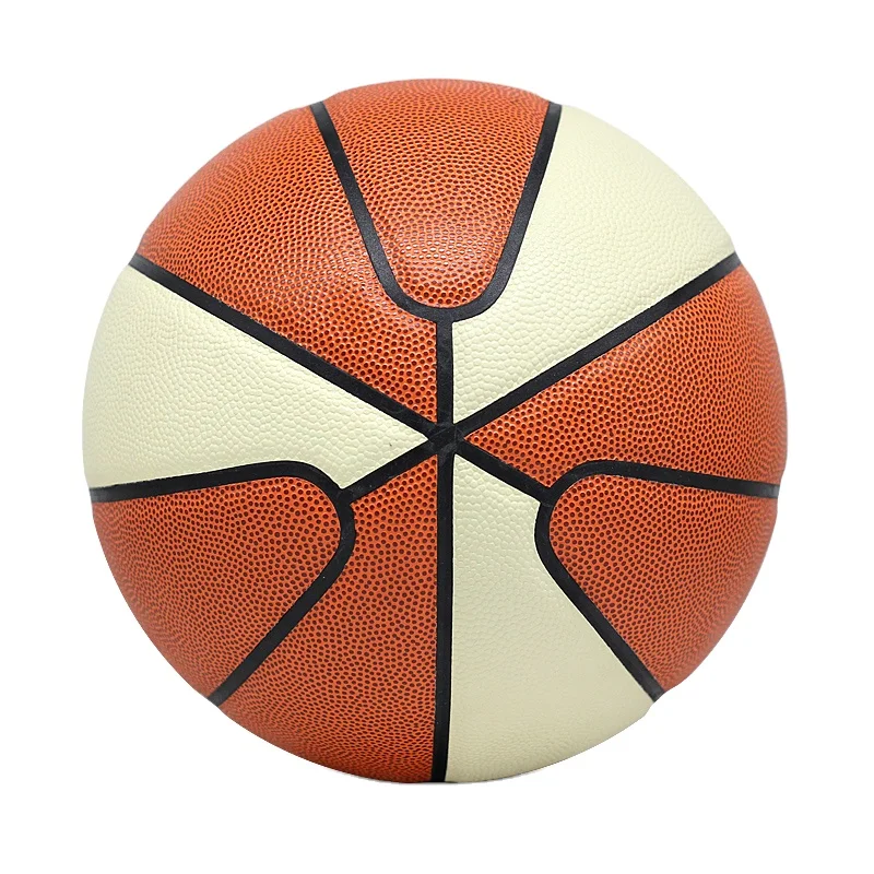 Pu leather professional basketballs size 7 leather ball  basket ball custom leather basketball ball