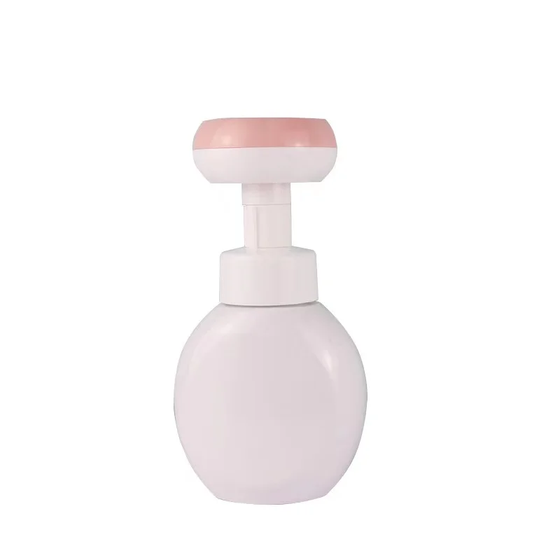 Flower Stamp Liquid Soap Dispenser Foam Pump Press Empty Bottle For Facial Cleanser Hand Soup Pump Bottle Bathroom Accessories