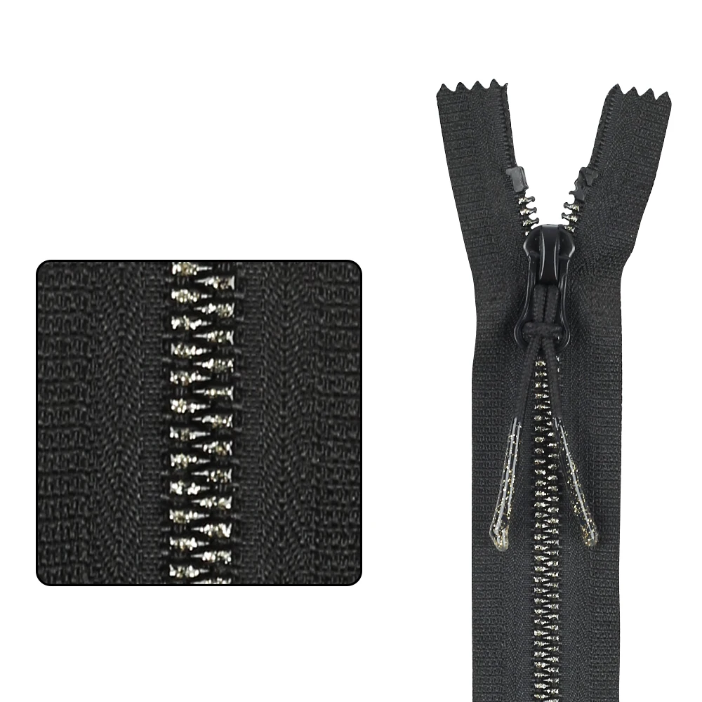 Heavy Duty Good Tape Promotional Sewing Accessories 5# 8# Custom Note Zips Teeth Colorful Resin Zipper For Down Jacket