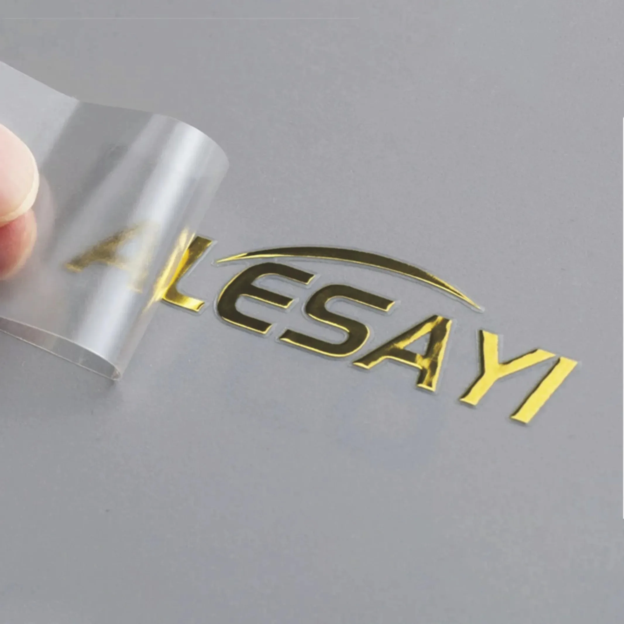 Custom Brand Transfer Sticker UV Logo Metal Transfer Sticker Logo Adhesive Waterproof Transfer Sticker