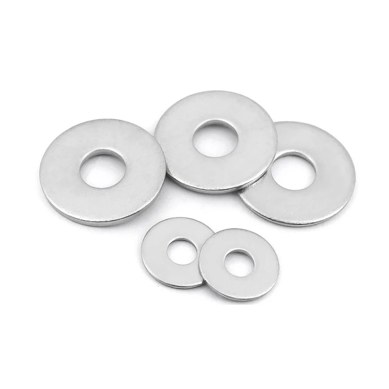 SS304 SS316 SS316L Inox 18-8 Stainless Steel A2 A4 ASME B 18.21.1 Flat Washer Plain Washer Gasket DIN125