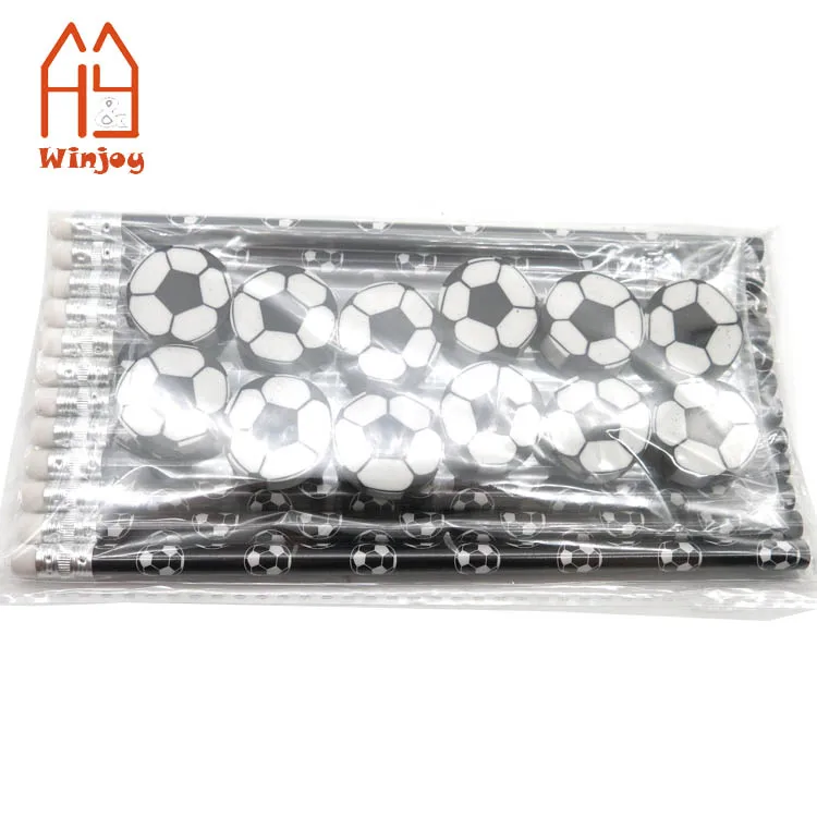 School Stationery Football eraser custom factory, baseball volleyball eraser custom round shape and size rubber for kids