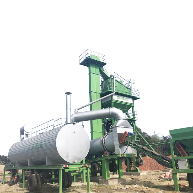 Zoomline  mobile asphalt plant equipment with 80THP capacity in Bangladesh