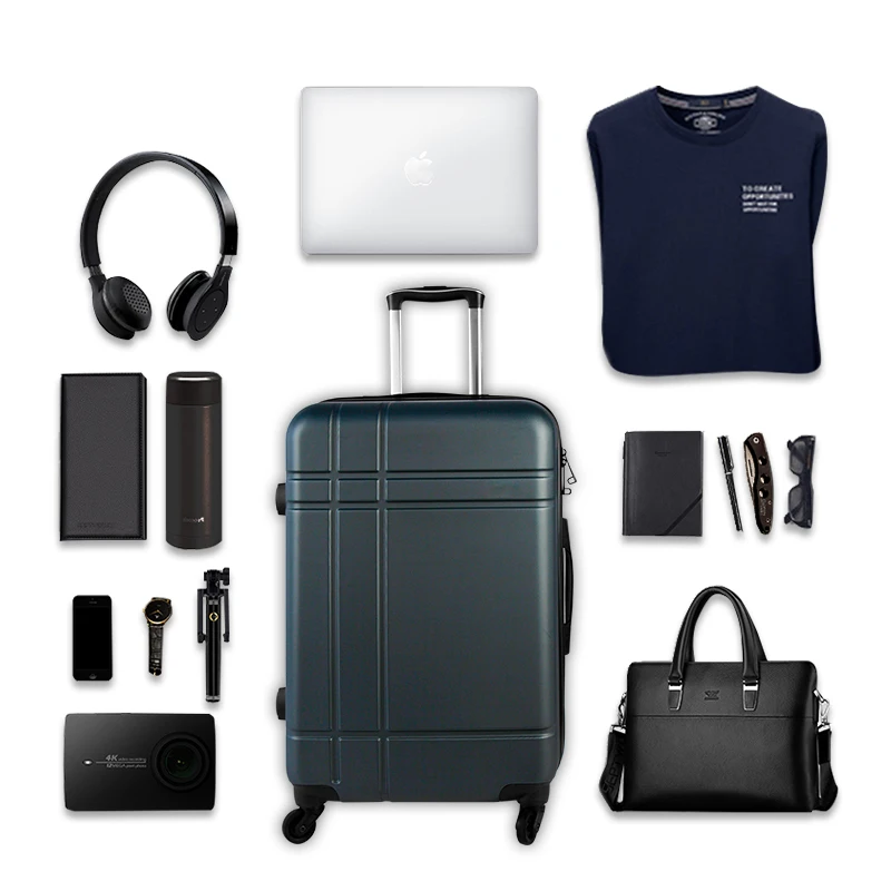 Custom 3 pcs hand carry-on fashion trolley suitcase luggage sets travel bags