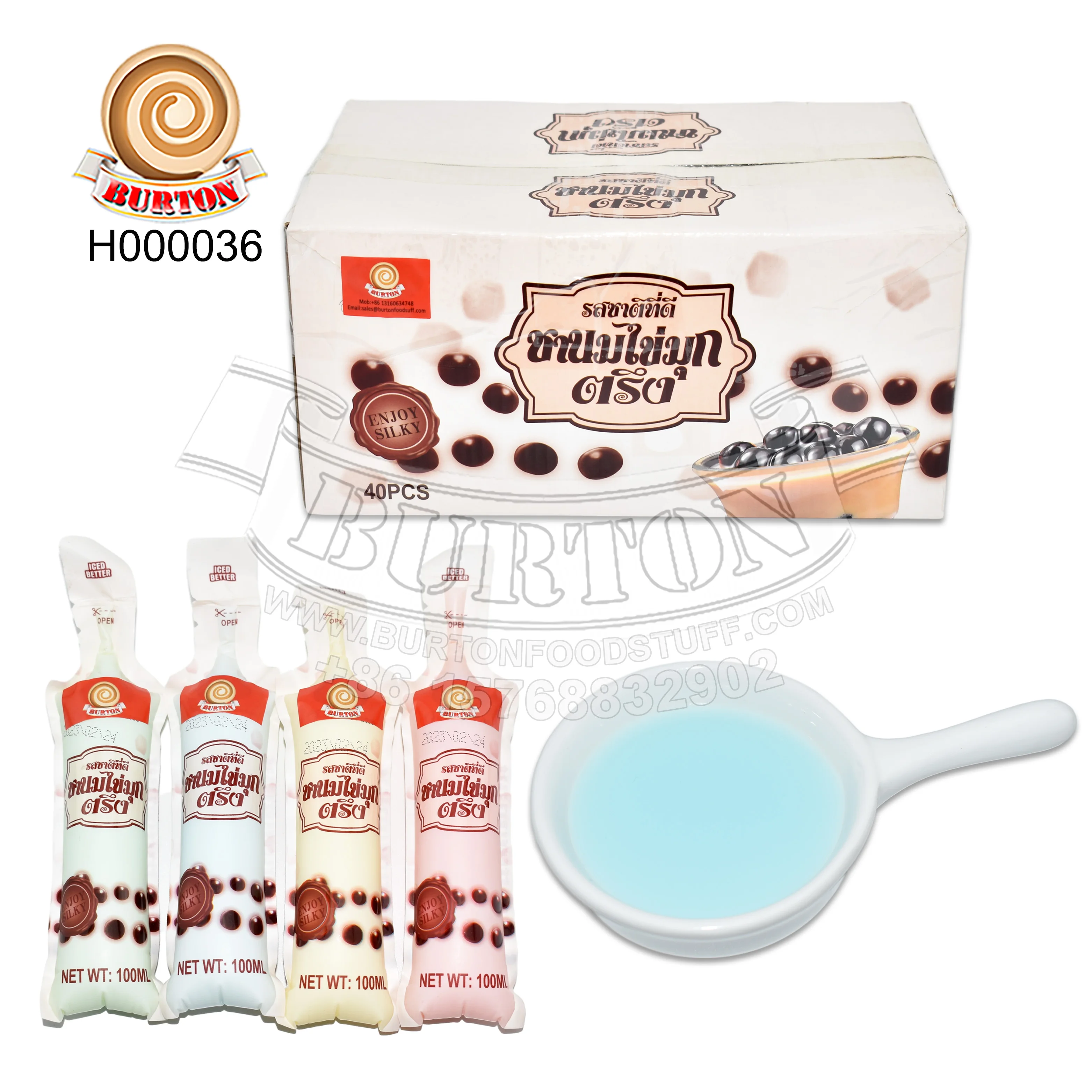 Delicious colorful mix fruit flavor Pearl milk tea Ice cream juice jelly pudding for kids