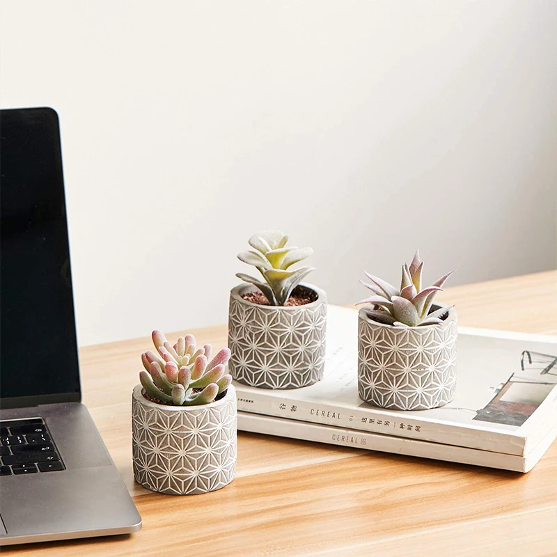 Primaison стекались Искусственные суккуленты небольших растений с декоративный искусственный пластмассовое растение для дома и прогулок; Модные тапочки для дома