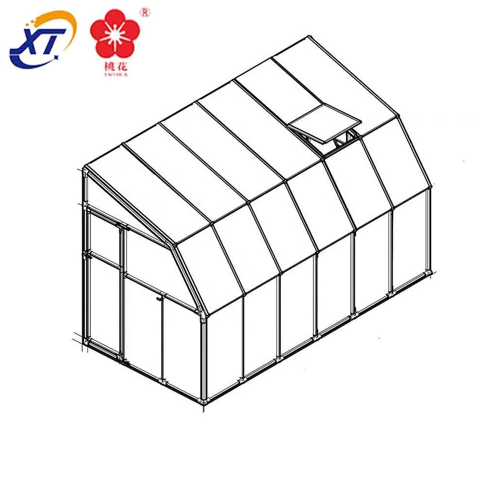 Sun room aluminum h bar for metal building materials & art greenhouse aluminium profiles