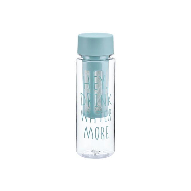 Portable Thermal Plastic Tea Infuser Fruit Filtering Drinking Water Bottles 500ml Bpa Free for Sport