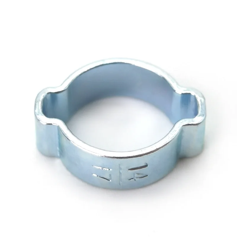 Stainless Steel Double Ear Hose Clamp Galvanized Crimp Hose Torque Clamps Size 11-13 For Gas Pipe Fastening