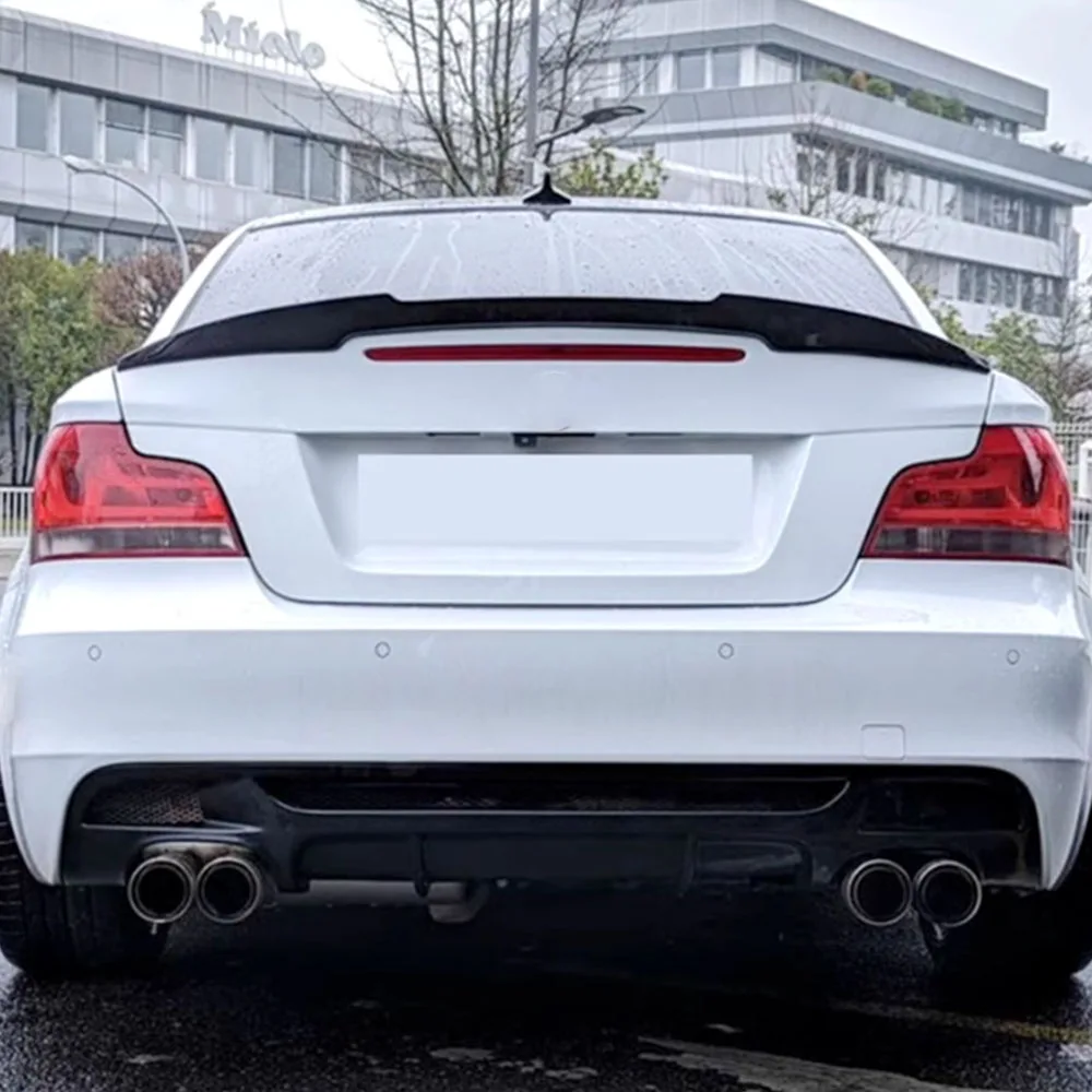 For BMW 1 Series E82 E88 M4 Style New Design Coupe 2 Door 2005-2011 Rear Wing Spoiler ABS Material Fixed Wing Lip