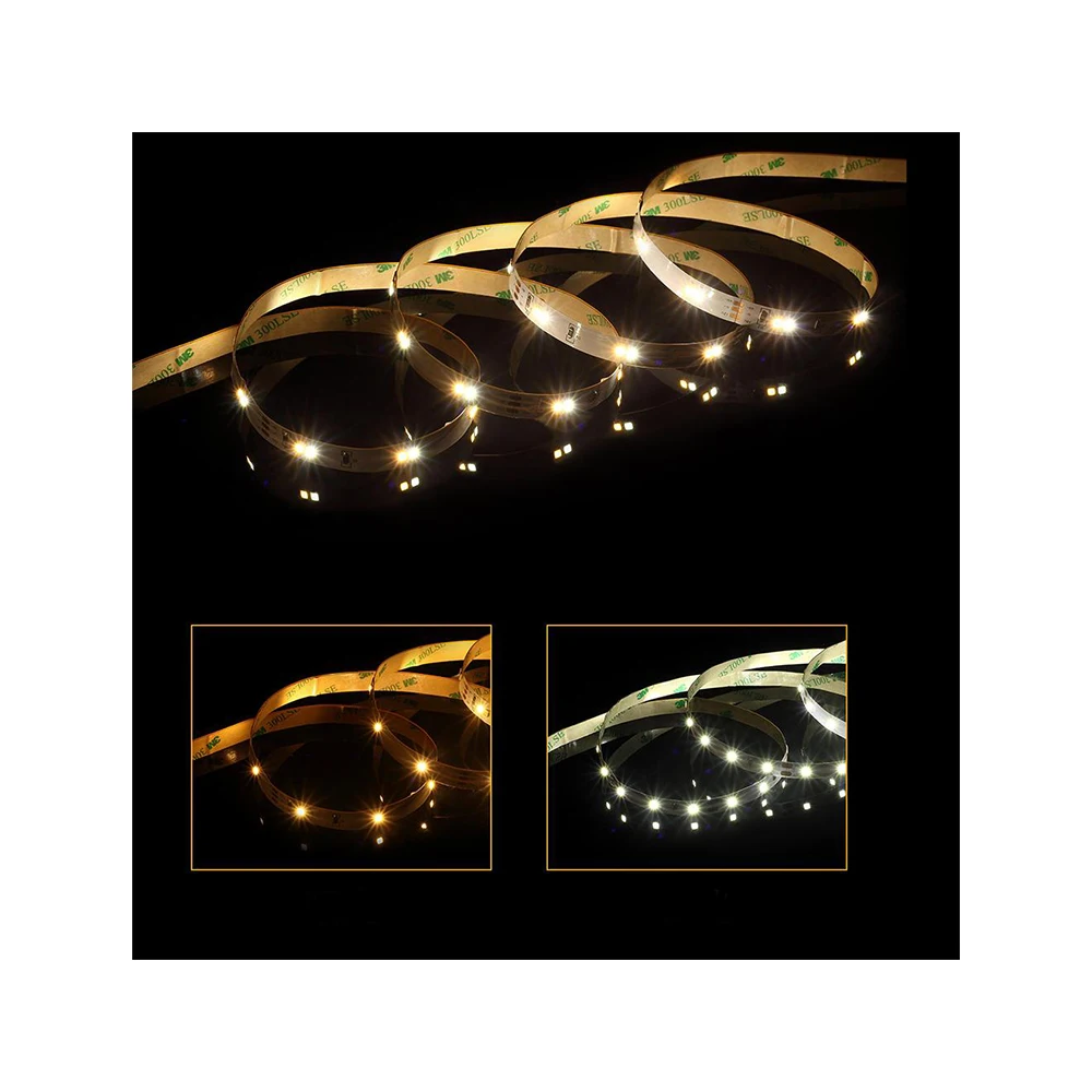 SMD 2835 CCT  12V/24V Flexible strip series 5m 5W 10W IP44 IP25-60 SMD light Strip 60chips 120chips