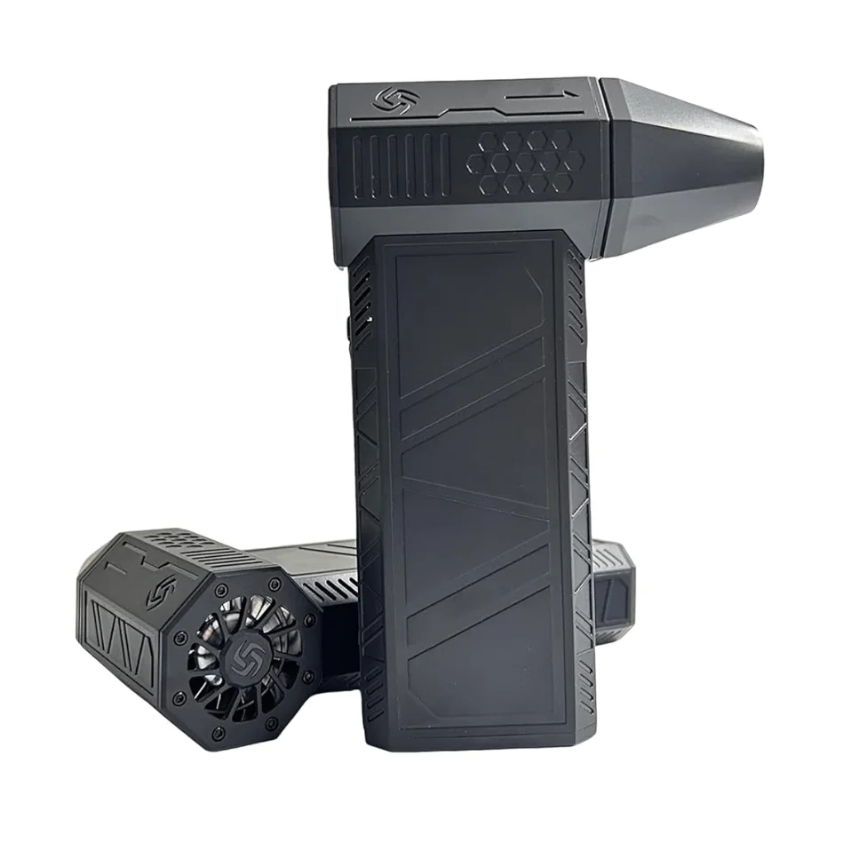 Electric Turbo Violent Jet Fan 4000mah Power Battery with Flashlight x3 violent blower mini turbo jet fan handheld for car