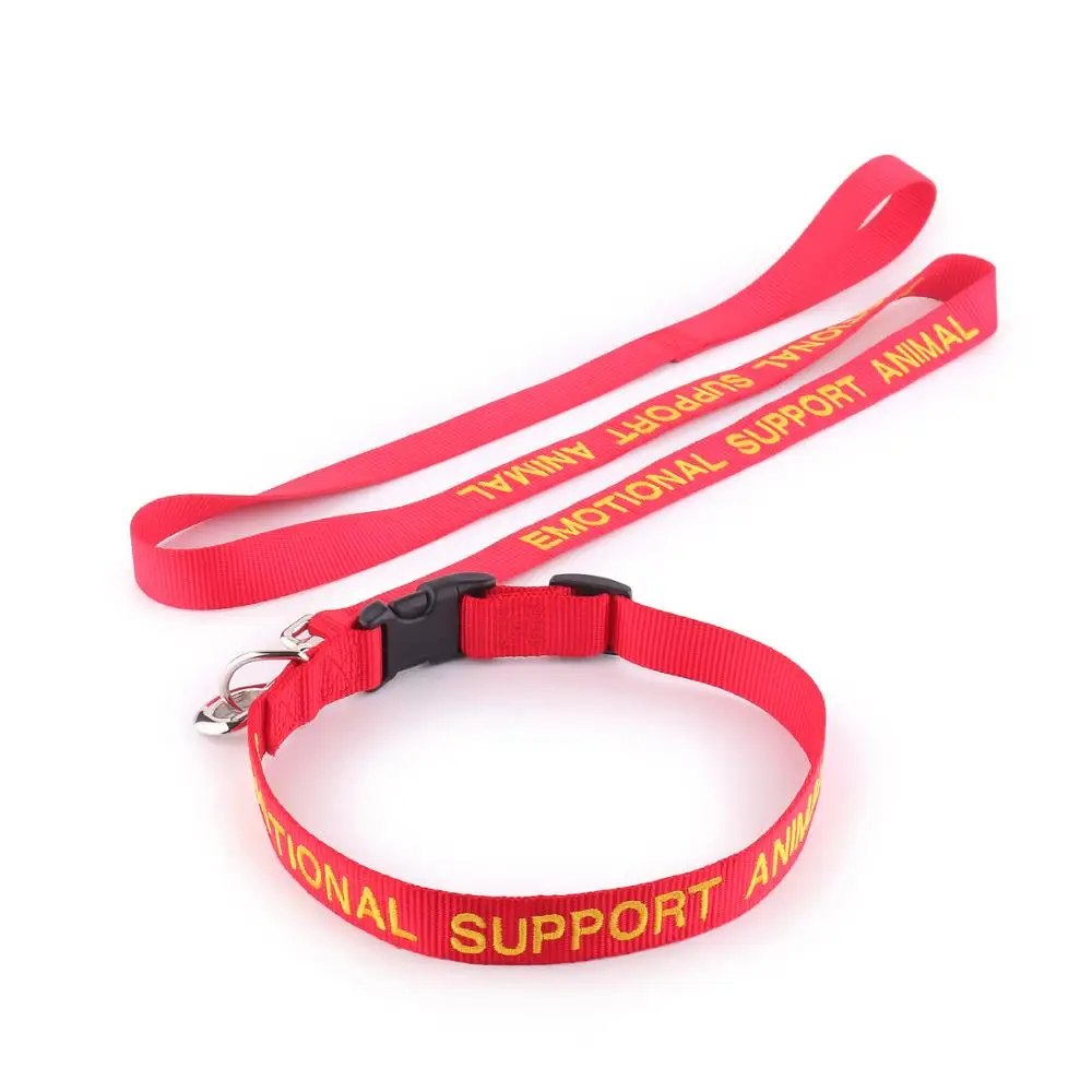 Personalized DIY Embroidery Logo Pet Dog Collars And Leashes with Custom Pet Name and Phone Number Embroidered