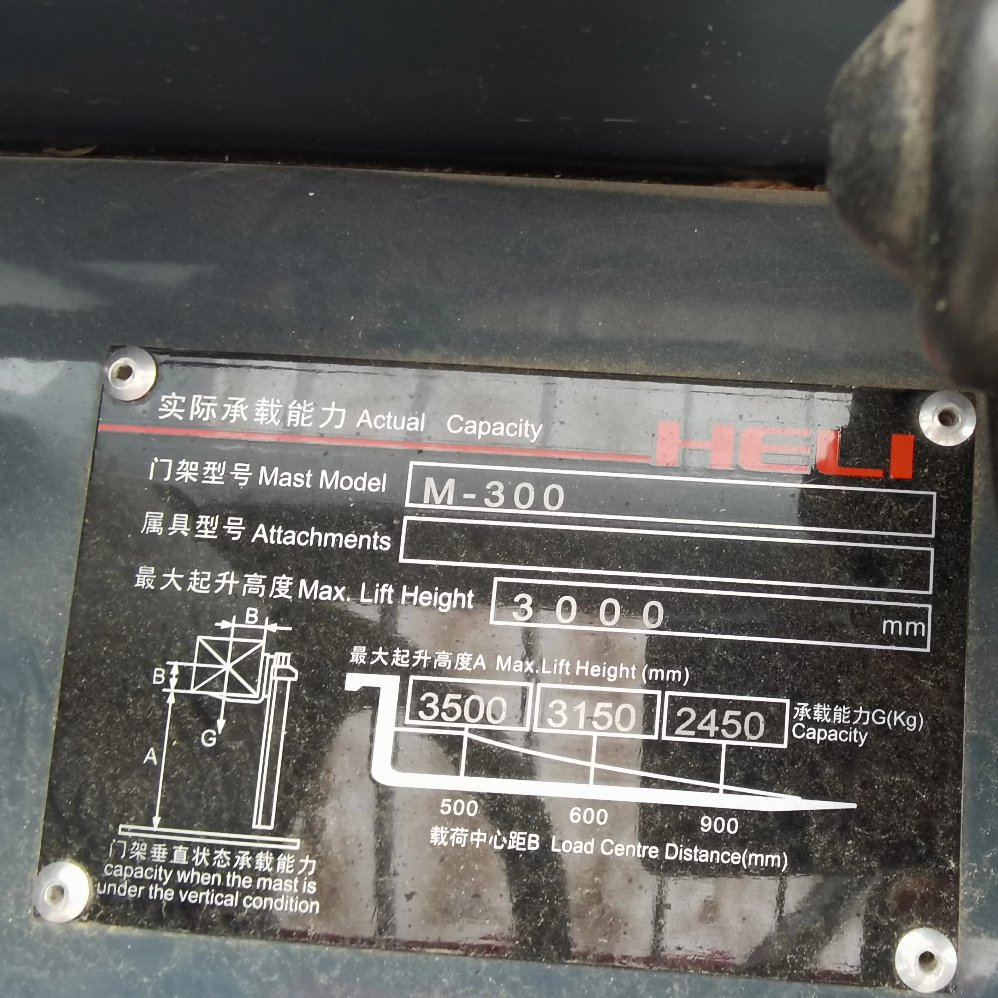 China Brand HELI k35 3.5 Ton Capacity Used HELI Forklift