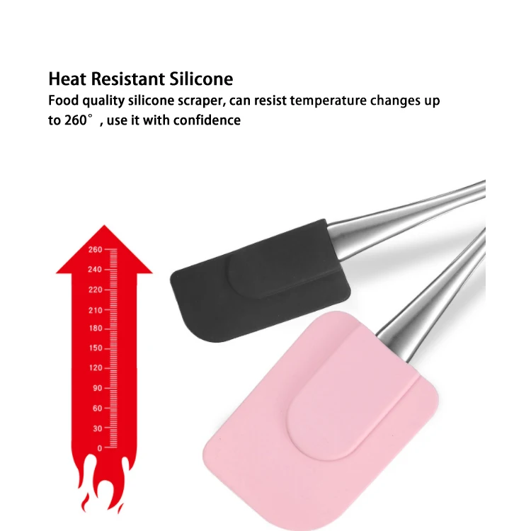Baking Tools Espatulas Acero Silicone Elbow Spatula Butter Cream Spatulas Silicone Heat Resistant