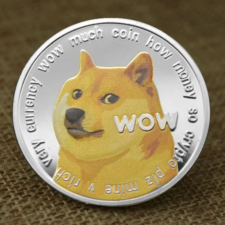 Позолоченная медная коллективная сувенирная монета Doge памятная