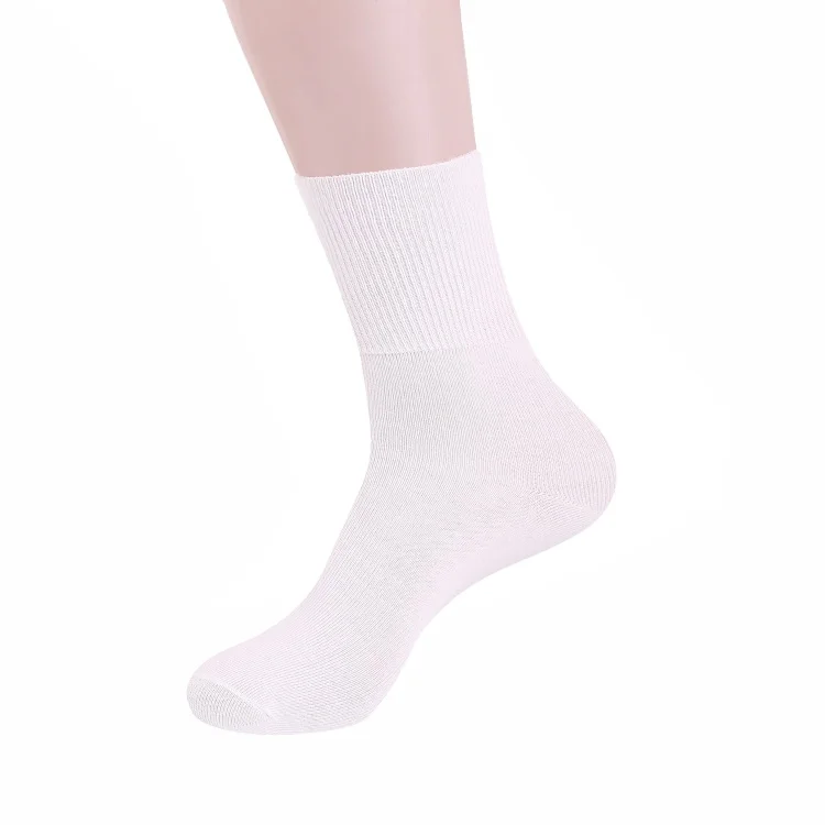 OEM Custom Colored White Cotton Diabetes Crew Excell Diabetic Foot