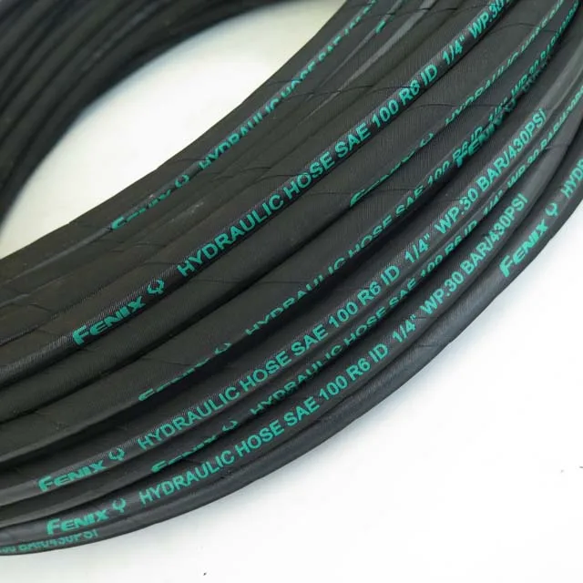 1/4 inch yellow cloth surface SAE 100 R6  water hose