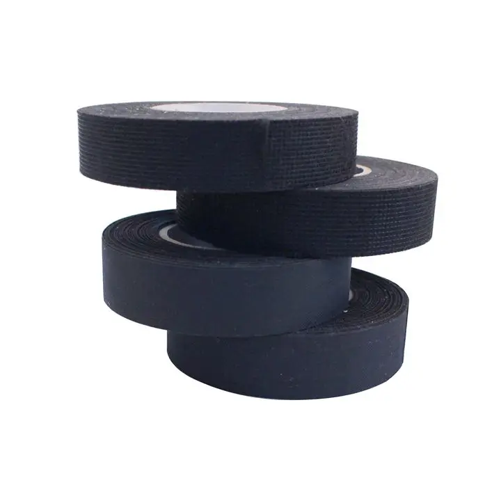 High adhesive Acetate PET Polyester cloth cotton insulation Fabric fiber tape for Automobile wire
