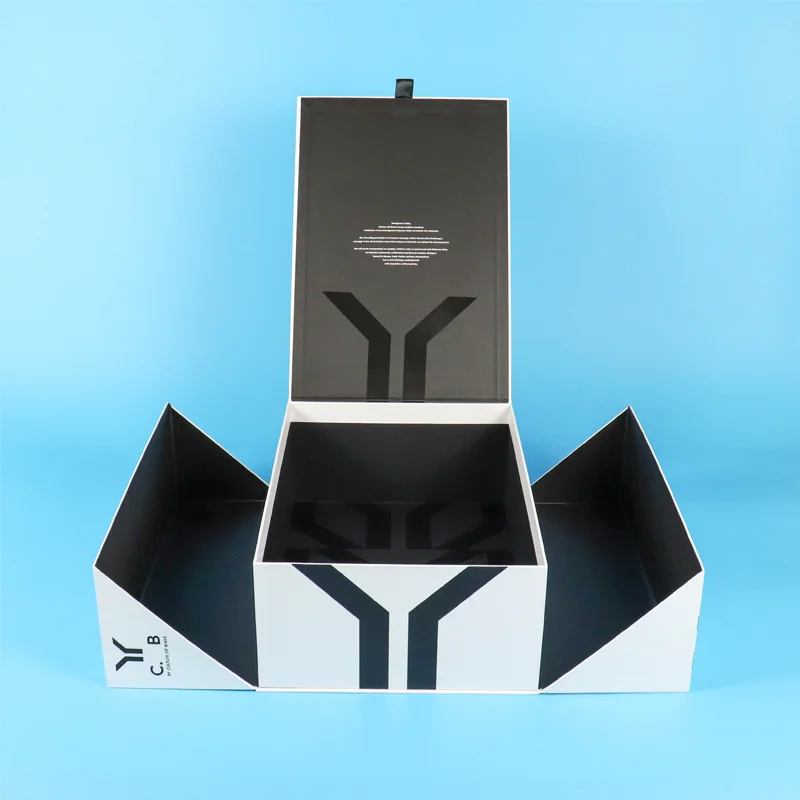 special design biodegradable elegant packaging en carton paperboard beauty products magnet cosmetic makeup package paper boxes