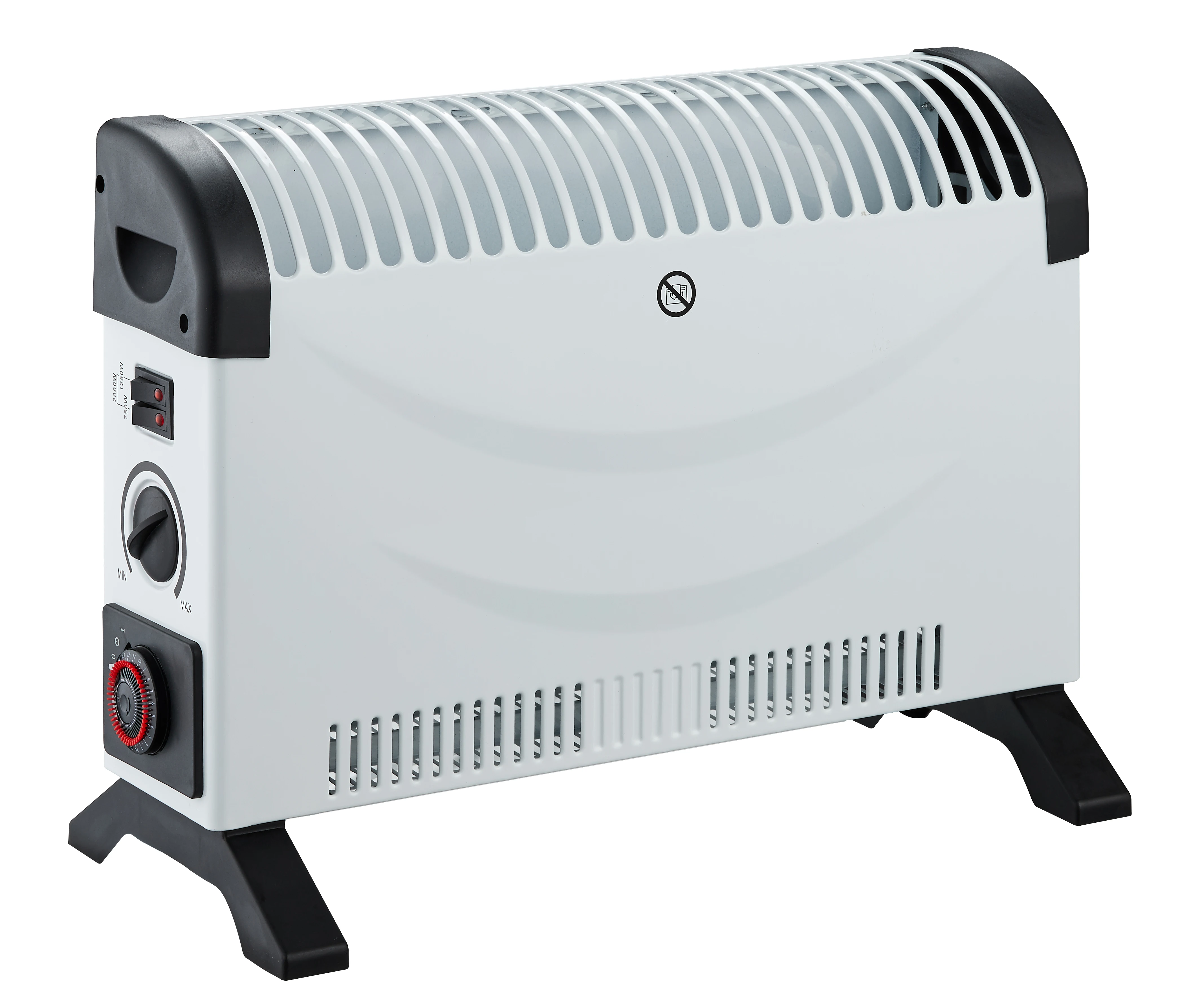 Ce Indoor Electr Metal Panel 2KW Convector Heater With Timer Turbo Fan In Bedroom