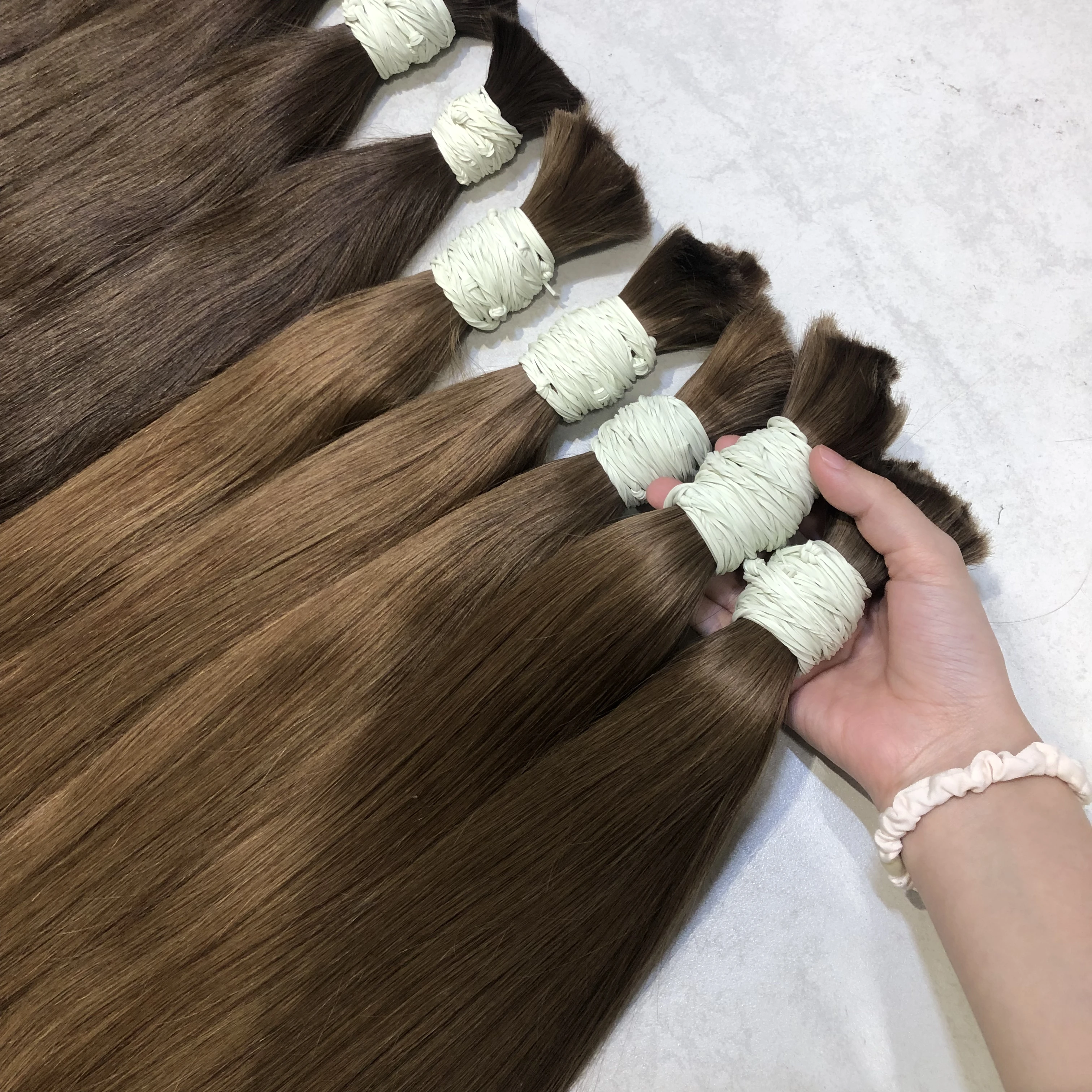 Ruyihair Raw Chinese One Donor No Weft extensiones cabello natural humano preto liso iluminado megahair