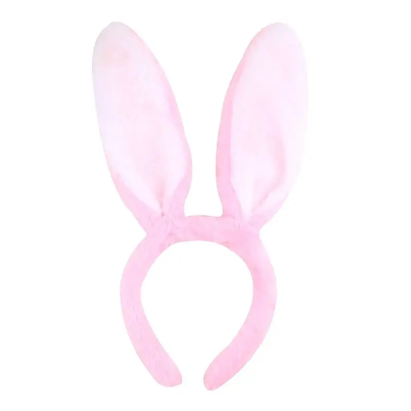 Cute Plush Bunny Ears Hair Bands Soft Rabbite Ears Easter Adult Headbands for Women Girls Anime Cosplay Party Hair Accessories
