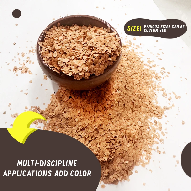 Color Rock Chip Spot Color Mica for Building Materials Real Stone Paint Coating Mica Rock Chip Wholesale