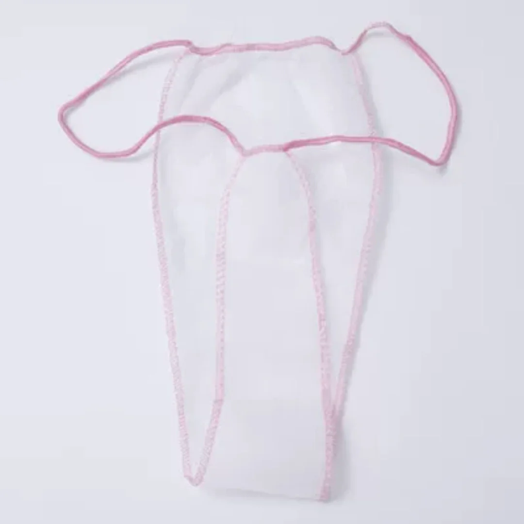 Disposable Underwear Women Panties Breathable Soft Non-woven G String Brief Panties For Spa