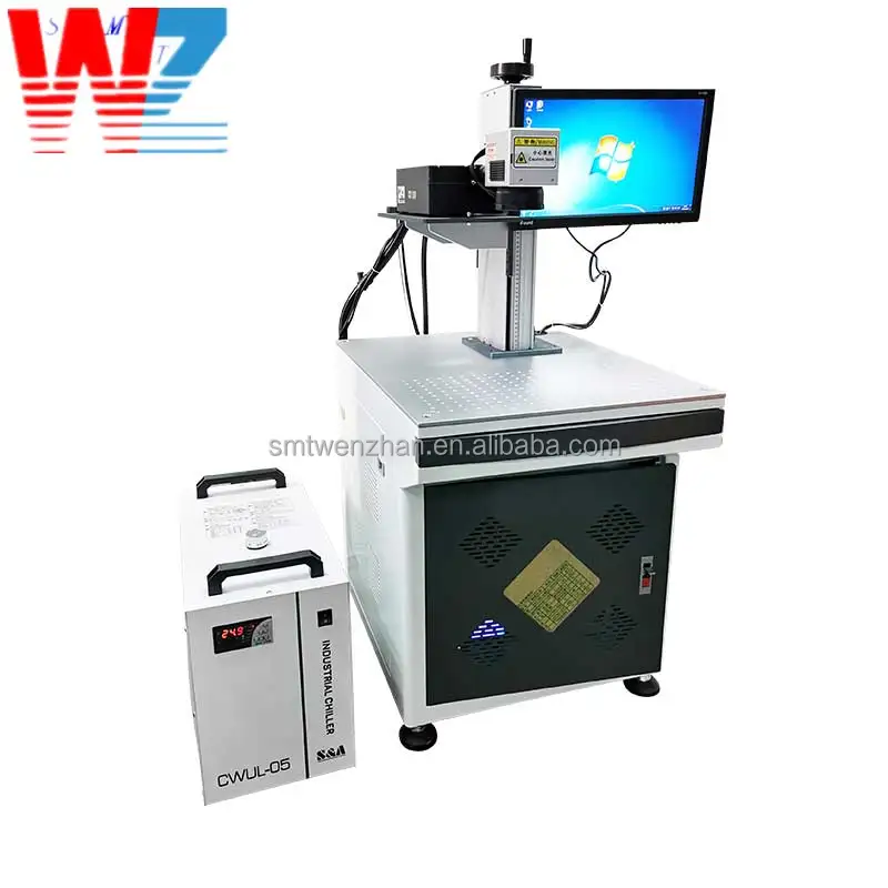 Portable UV Laser Marking Machine 1W 3W 5W 7W 8W fiber laser marking machine for sapphire IC grains glass or other materials