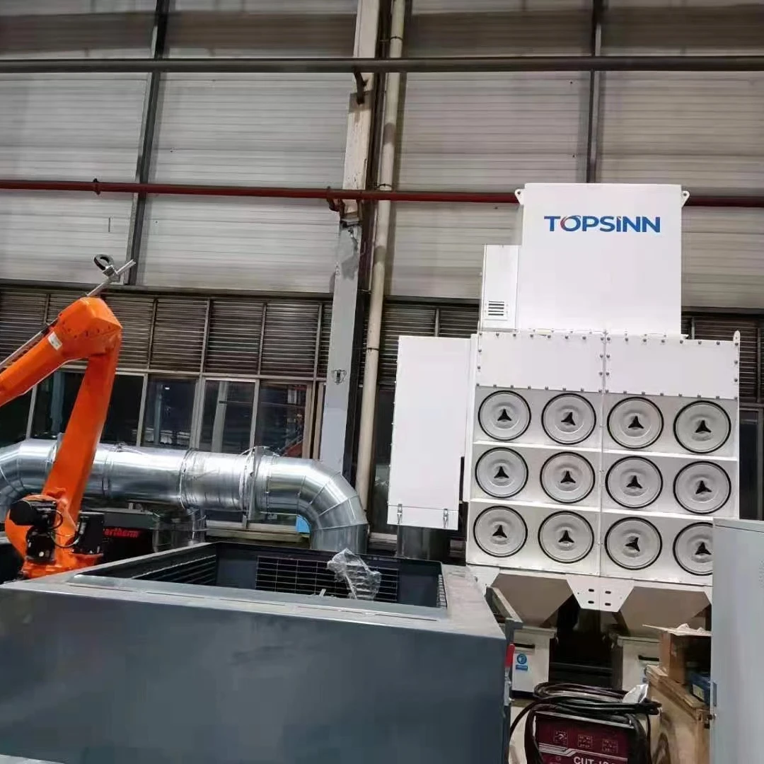 Industrial Plasma Cutting Fume Extractor Dust Collector Pulse Jet Filter Cartridge Type Dust Collector