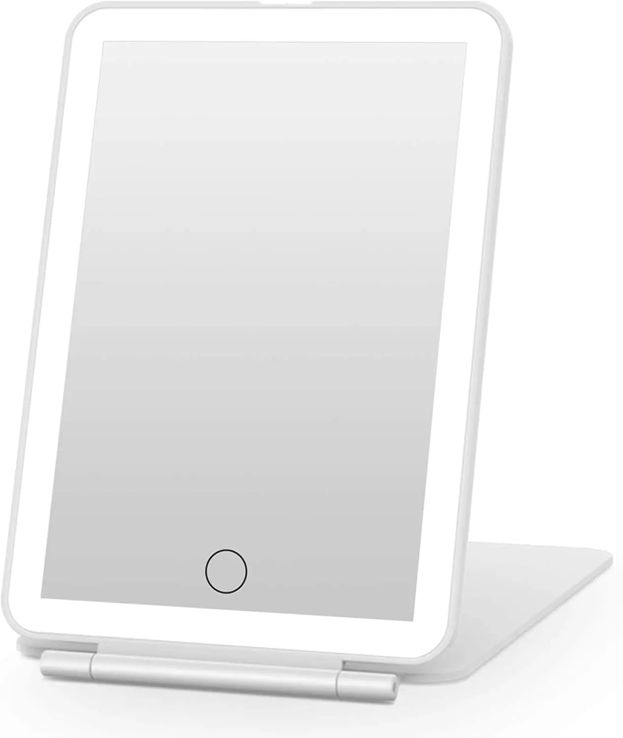 Оптовая продажа, индивидуальное складное светодиодное карманное портативное маленькое светодиодное тонкое зеркало для макияжа