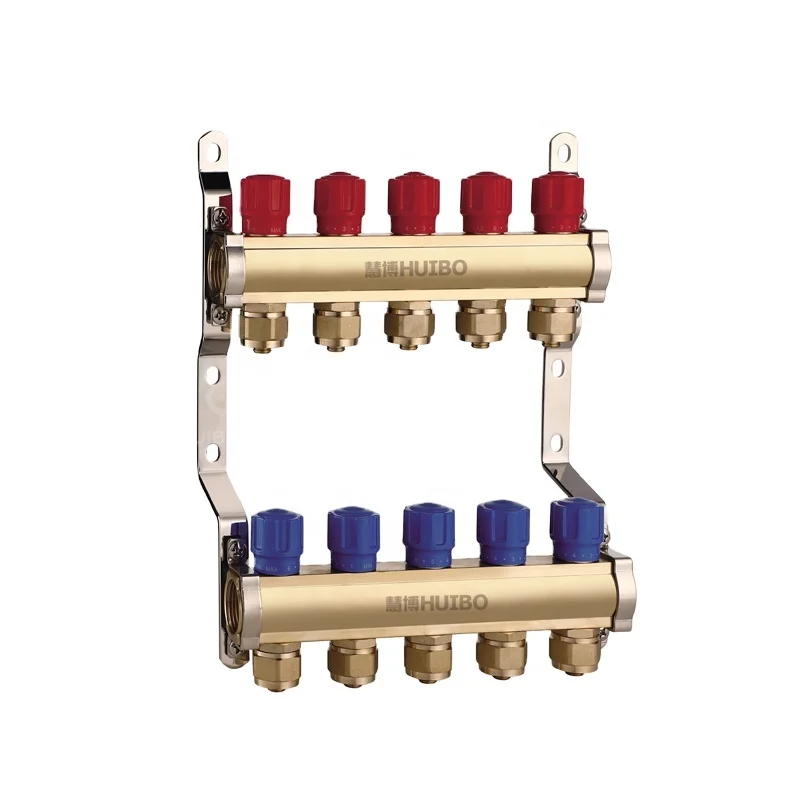 High Quality Brass Water Distribution Floor Heat Manifold